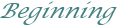 Beginning
